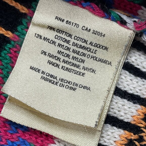 Anthropologie Maeve Ashbury Knit Cardigan Womens XS Multicolor Stripe Open Front - Picture 10 of 12